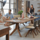Der leichtfuessige Gigant yps Tisch Bank