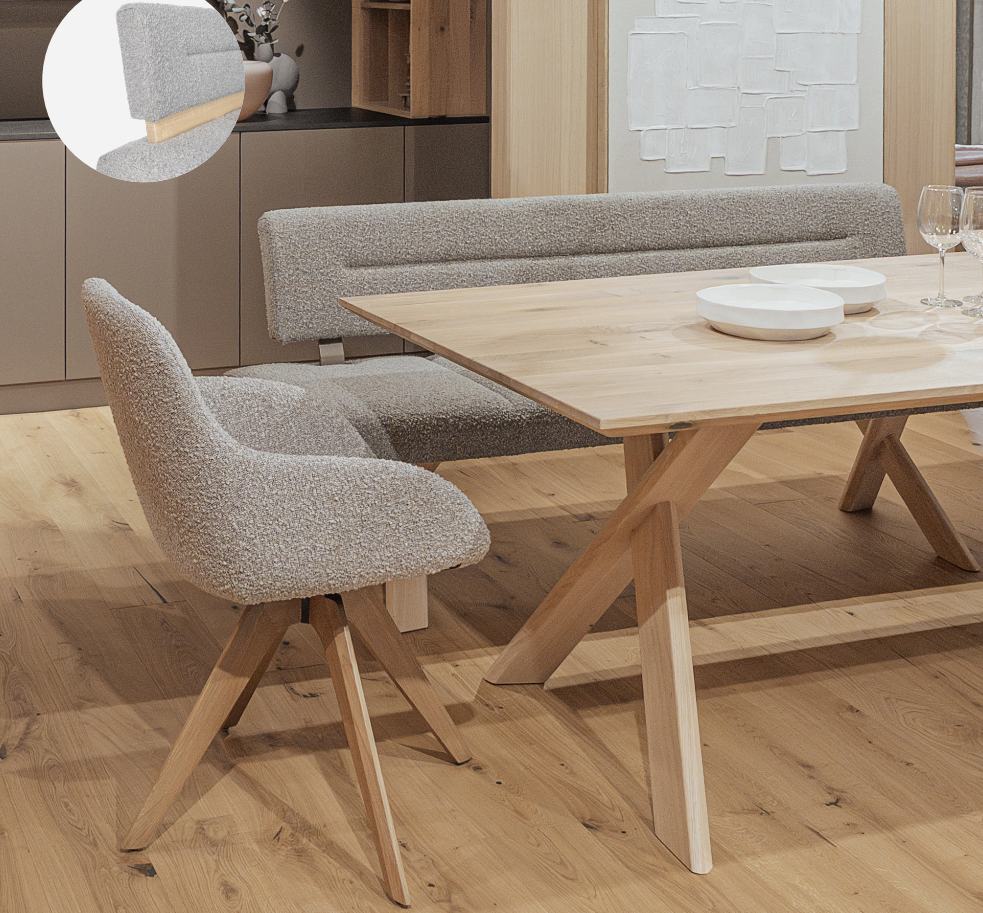 Sitzen mit Stil und System